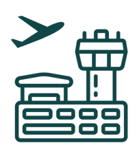 This infographic illustrates a newly developed Airport Business Park of 300.000 sqm.